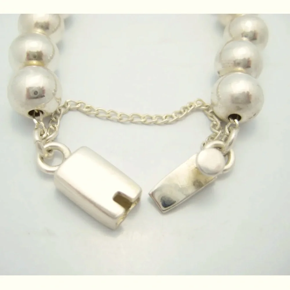 SOLD!! NEW Silpada Vintage Rare Solid Sterling Silver Large Bead Bracelet - Picture 3 of 10
